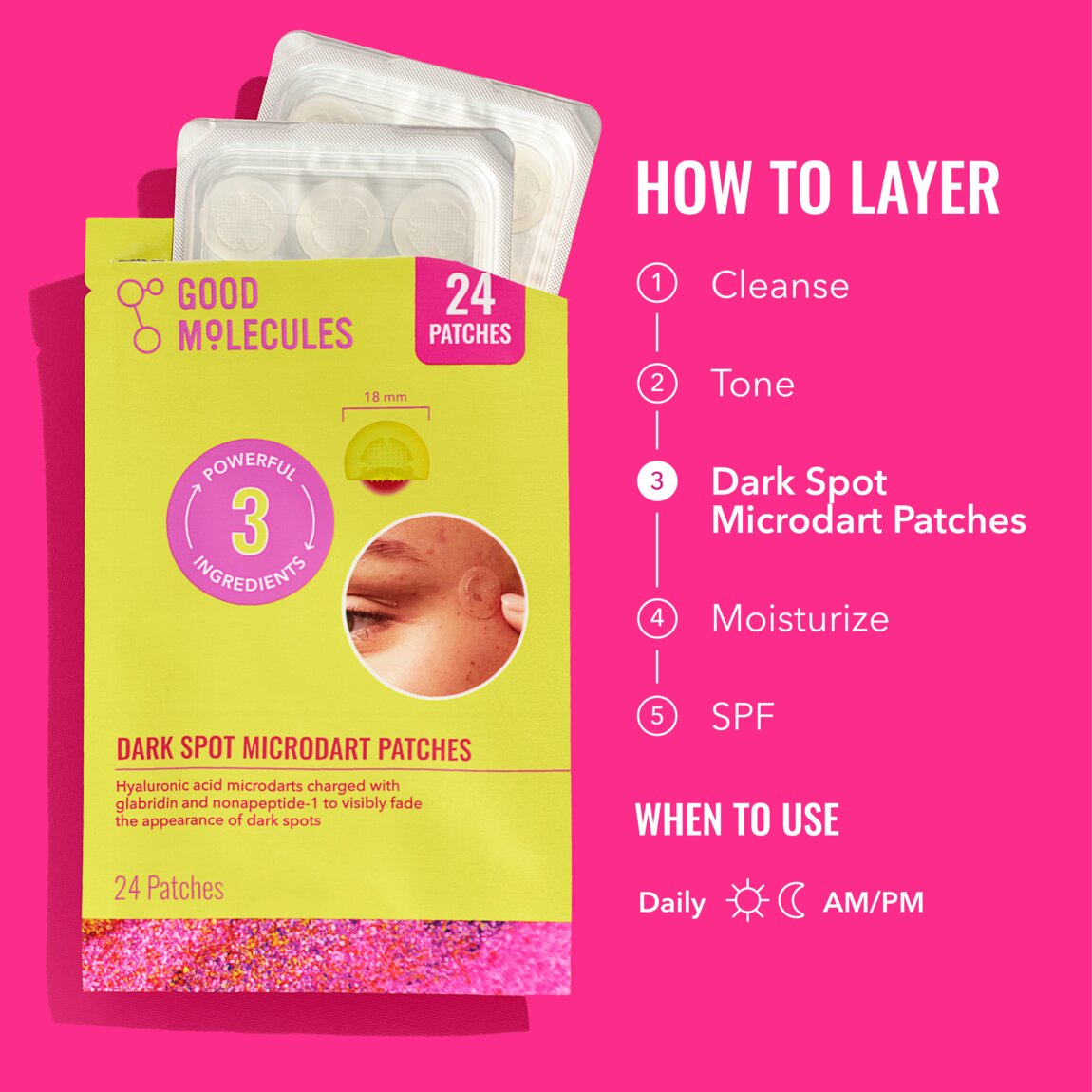 Dark Spot Microdart Patches H5