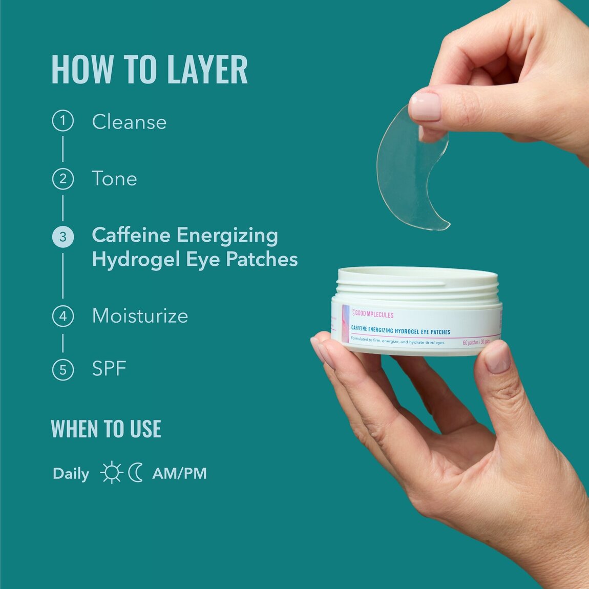 Caffeine Energizing Hydrogel Eye Patches H8